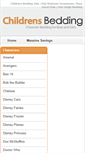 Mobile Screenshot of childrens-bedding.co.uk